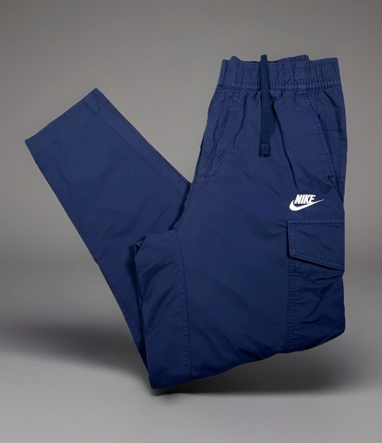Nike Cargo Pants Mens S Blue Sportswear Utility Tapered Stretch DD5207-410