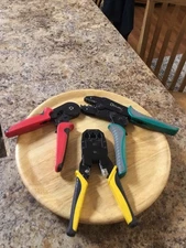 Lot Of 3 Different Crimping Pliers All In Very Good Condition Free Shipping