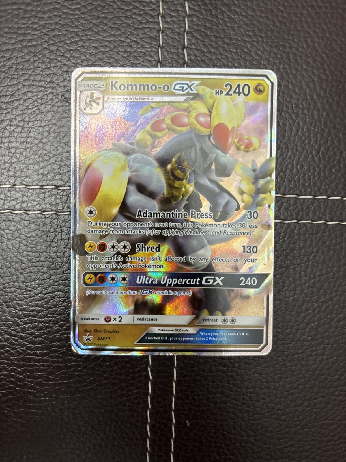 Pokemon TCG - Kommo-o GX - SM71 - Sun & Moon Promo - MP Ultra Rare (2017)
