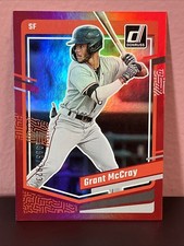 2023 Panini Donruss Holo Red SP #’d 1985/2023 Grant McCray #145 SF Giants