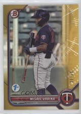 2022 Bowman 1st Edition Gold Foil 35/50 Misael Urbina #BPPF-86 b8h