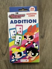 The Powerpuff Girls Math Addition Add Learning Cards Numbers Educational NEW