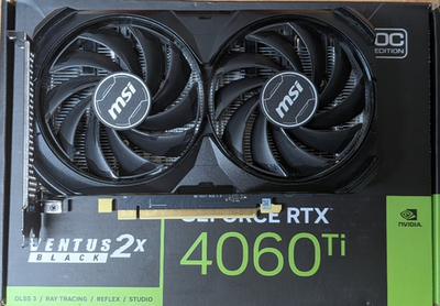 RTX 4060 Ti VENTUS 2X BLACK 8G OC2月1日まで MSI GeForce RTX 4060