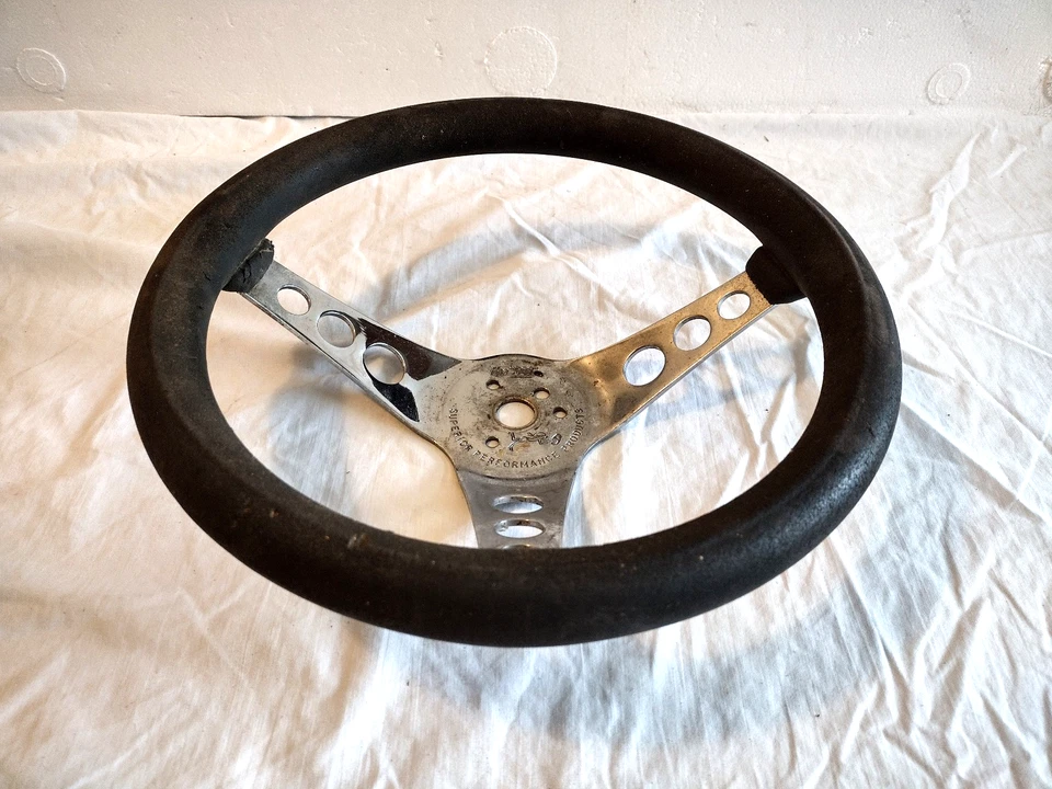 Superior Performance Steering Wheel The “500” Race Car Rat Hot Rod Foam 12” Foto 3 de 4