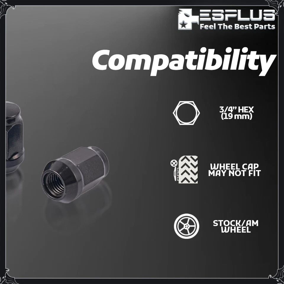 [24] Черная зажимная гайка 12x1,25 Acorn для конических сидений Nissan Infiniti - Изображение 4 из 4