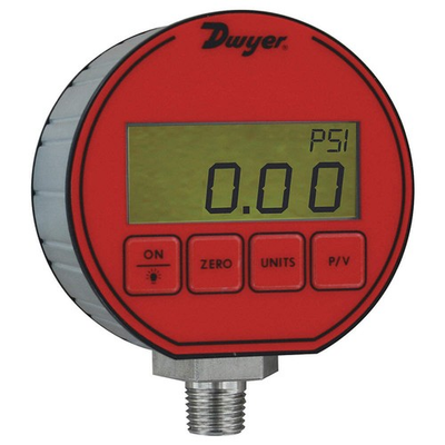 #ad DWYER Digital Pressure Gauge3quot; Dial SizeRed 55EH86 $363.91