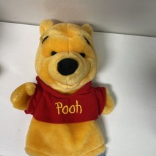 Vintage Disney Winnie The Pooh Hand Puppet Stuffed Bear Plush Mattel