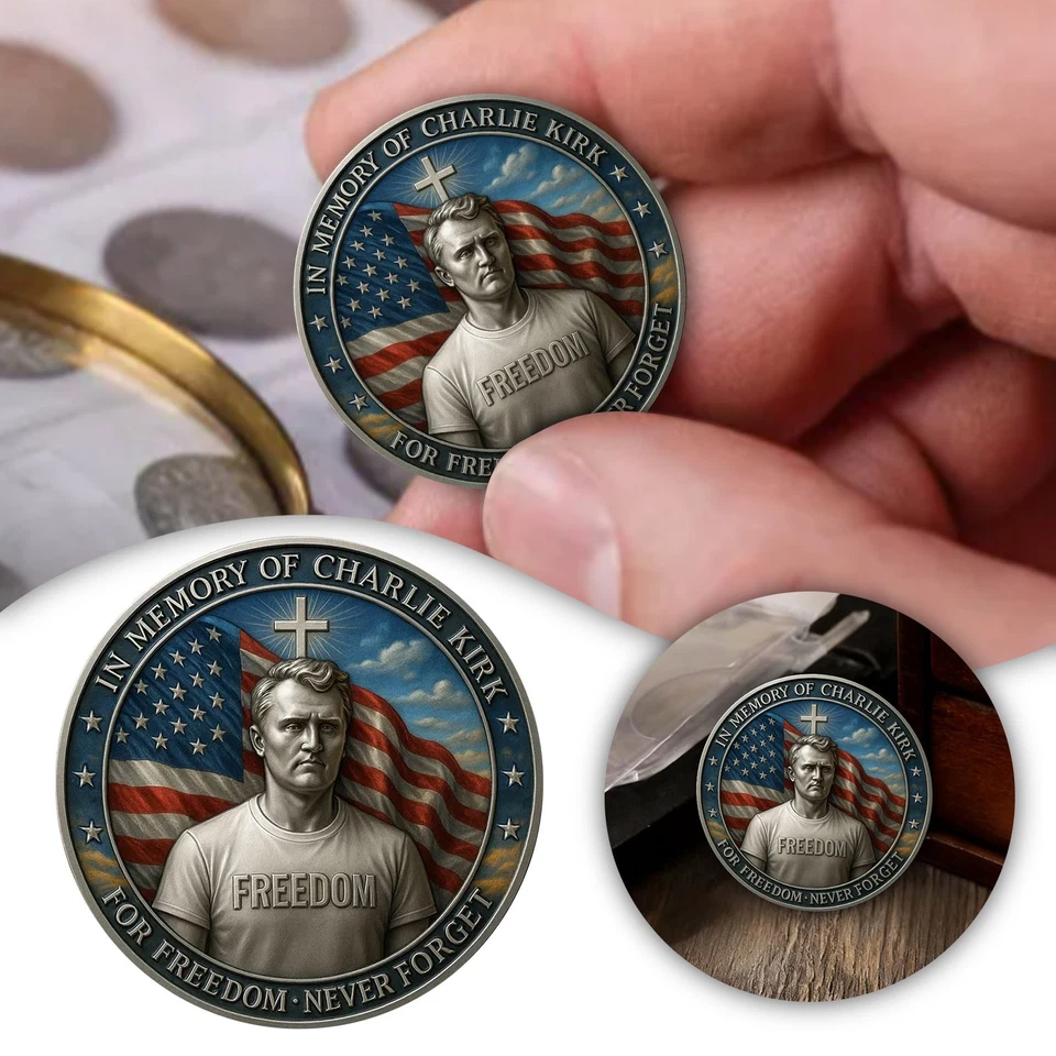 Памятная монета в память о Чарли Кирке за свободу никогда не забывайте - Изображение 2 из 4