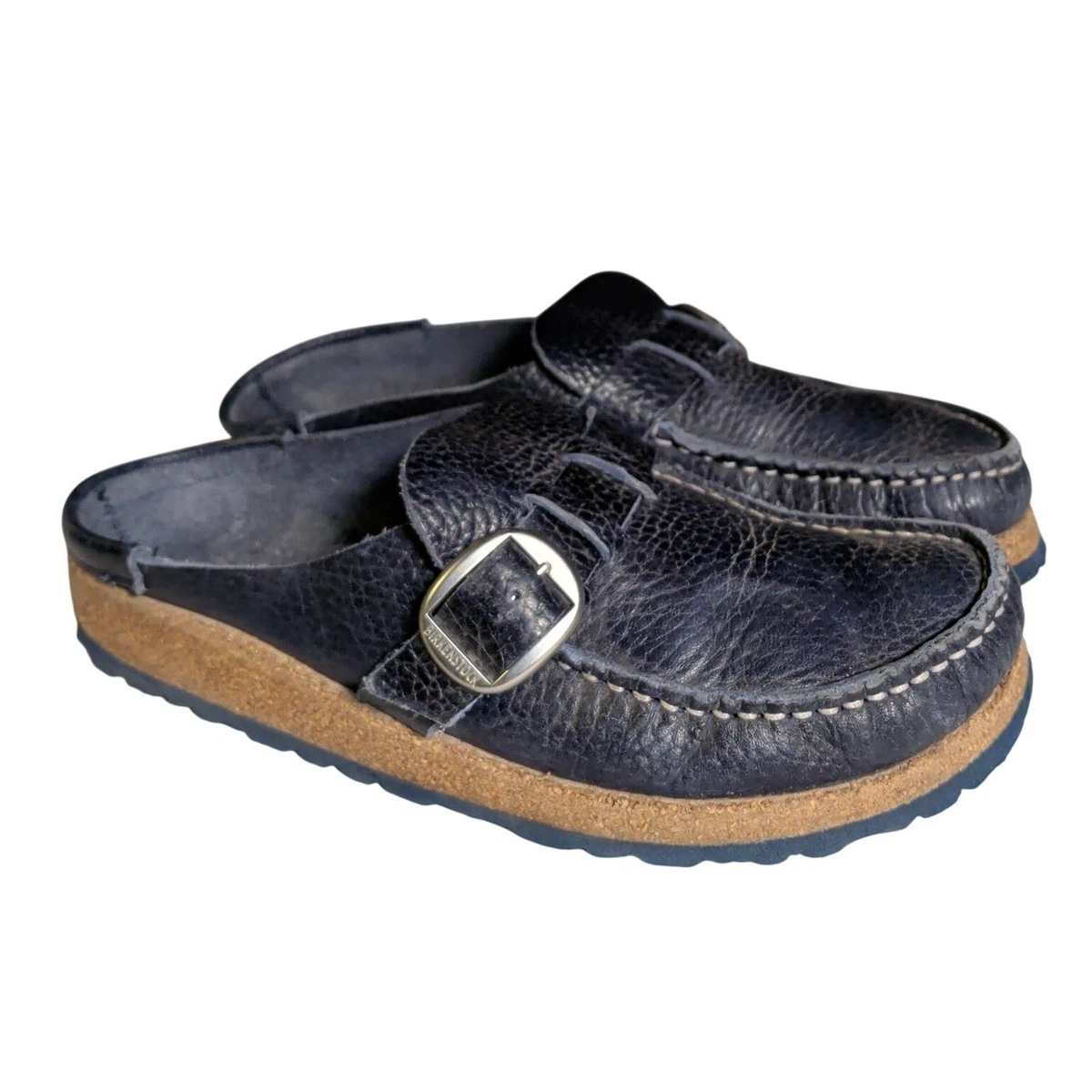 Birkenstock Boston Navy Suede Slip-On Clogs size 37/6/ 6.5 Birkenstock - BOSTON SUEDE NEW NAVY Clogs on labotte main image 4