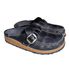 Birkenstock Buckley Clogs Womens Size US 6 EU 37 Navy Blue Bohemian Preppy Boho
