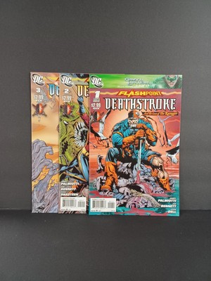 Flashpoint Deathstroke and The Curse of The Ravager #1-3 Complete Set