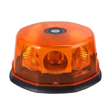 8 COB LED Flashing Beacon Amber Emergency Warning Strobe Recovery Light Magnetic