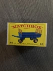 Matchbox Lesney Made In England Hay Trailer With Original Box