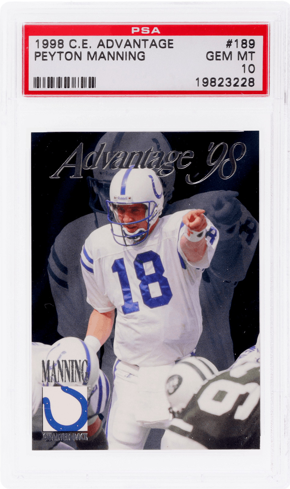Peyton Manning Collector's Edge Advantage #189 Base