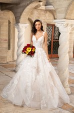 Kitty Chen Couture TARA/H2042 Wedding Dress IVORY Size 8 Bridal Gown Mermaid