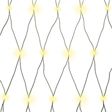 Warmweißes LED-Lichternetz mit Timer – Lichternetz für Innen & Außen