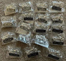 Lot of (18) Motorcycle DILLIGAF BIKER PINS FOR VEST or JACKET