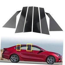 Car Auto Side Door Window Pillar Posts Cover Trim Accessories,6 Pcs Pillar