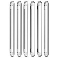 Clear Furniture Bumpers 6-Pack 6 Long - Adhesive Backed Silicone Rubber 6Long