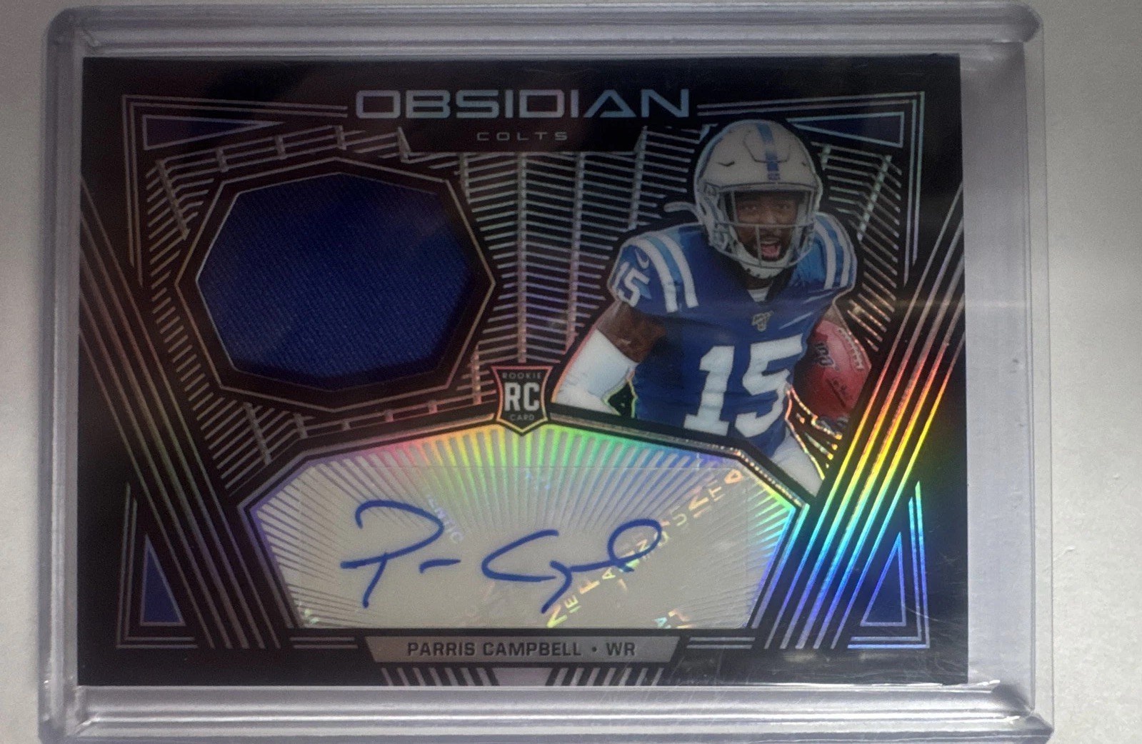 2019 Panini Obsidian - Rookie Jersey Auto Parris Campbell #RJA-PCA /150 RC