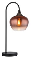 Globo Tg Maxy Tischleuchte Metall Schwarz Matt, 1X E27, Design-Stil, 54 Cm Hoch,