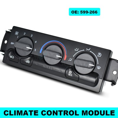 A/C and Heater Control Panel 599-266 For Chevy Suburban 1500 2500 2000-2002