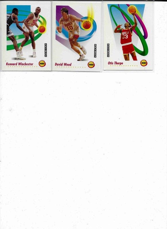 HOUSTON ROCKETS 3 CARDS WINCHESTER-WARD-OTIS THORPE!!