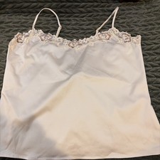 Vintage Natori Embroidered Camisole Sz L