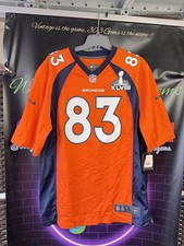 NEW Authentic Nike Denver Broncos #83 Wes Welker Jersey W/ Super Bowl 49 Patch
