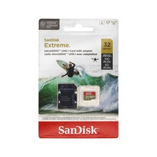 SanDisk 32GB Extreme UHS-I microSDHC Memory Card with SD Adapter