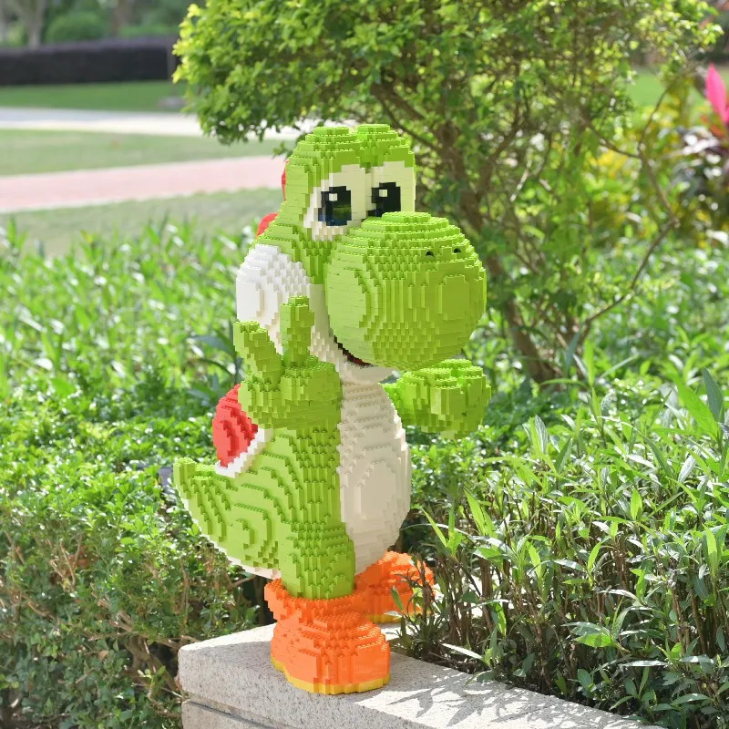 6769PCS Huge Yoshi Dinosaur Pixel Art Building Blocks Large