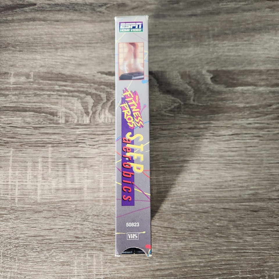 Vintage 1990s ESPN Step Aerobics VHS Tape - Fitness Pros Home Workout ...
