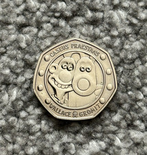 2019 Wallace and Gromit 50p Fifty Pence Coin 30th Anniversary Uncirculated Rare