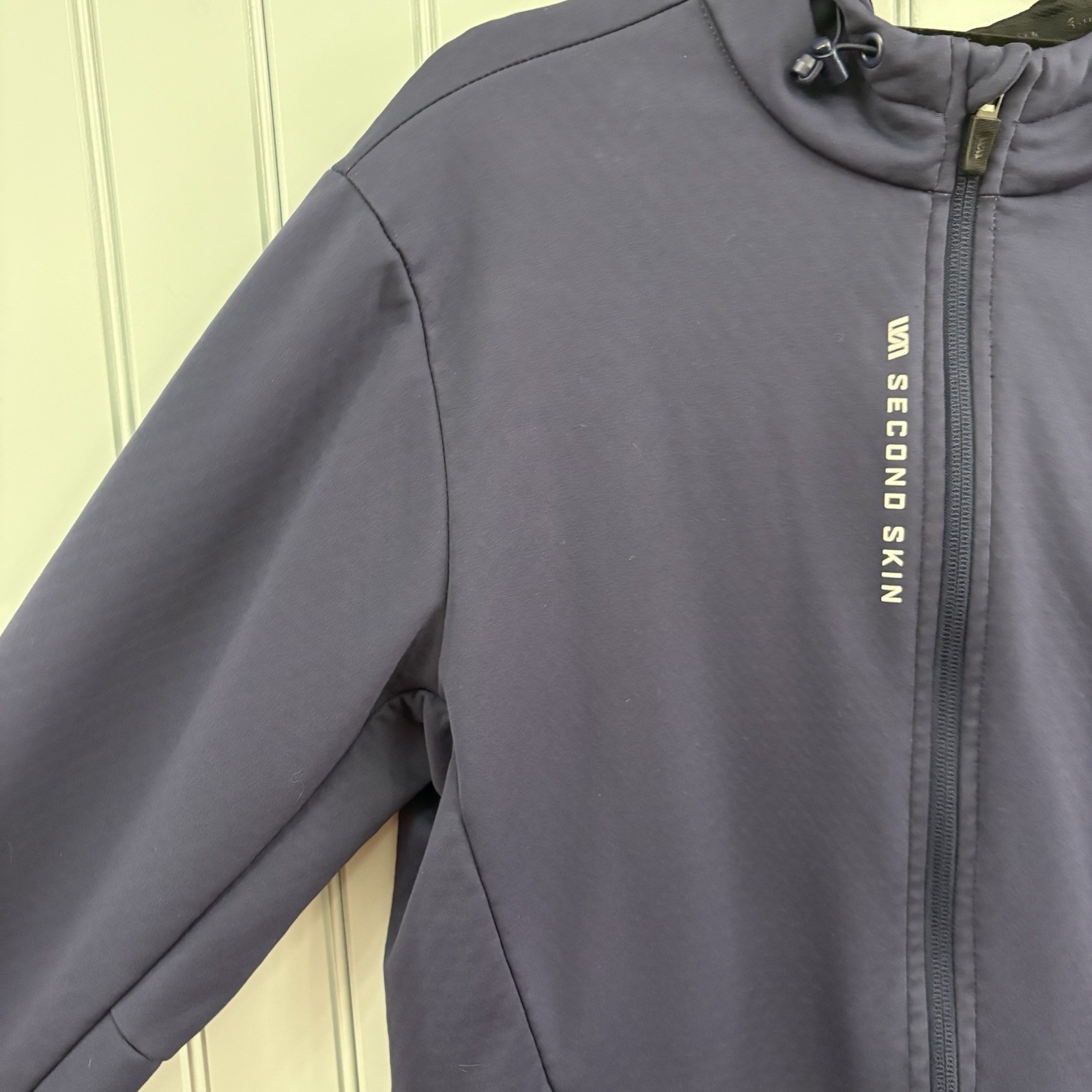 Second Skin Navy Blue Performance Jacket Size Sma… - image 2