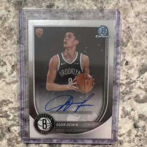 Topps 2025-26 Bowman Chrome Egor Demin Rookie Autograph Brooklyn Nets