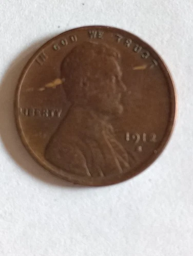 Photo of a 1912-S Lincoln Wheat Cent from an eBay listing that sold on Jul 22, 2026