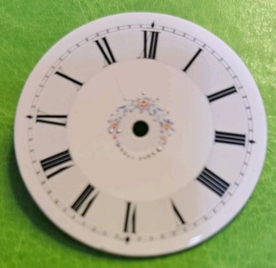 Unbranded Ladies 36mm Floral Ceramic Pocket Watch Dial New #18