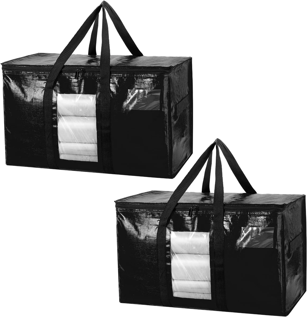 Produktbild von Riesige Aufbewahrungstaschen (100x150 Cm) – 5 Stück, Transparent, PET, Wasserdicht & Staubdicht – Für Umzug, Koffer, Plüschtiere, Polster & Mehr