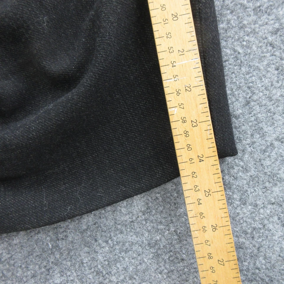 Lilith Pants Womens XL Black Wool Blend Cropped Wide Leg Culottes Made in France - Image 3 of 4