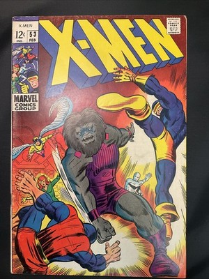 X-MEN #53- Marvel Comics  1969- FN+ Silver Age Great Condition!