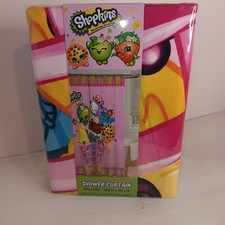 Shopkins "Once You Shop..You Can't Stop" Fabric Shower Curtain 72x72