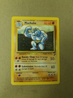 Machoke 49/130 - VINTAGE WOTC Pokémon Card - BASE SET 2 - NM/M