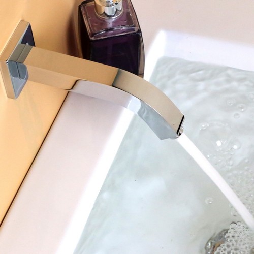 Bathroom Bathtub Component Taps Shower Mixer Faucet Tub Extra Long Spout Filler - Picture 4 of 7
