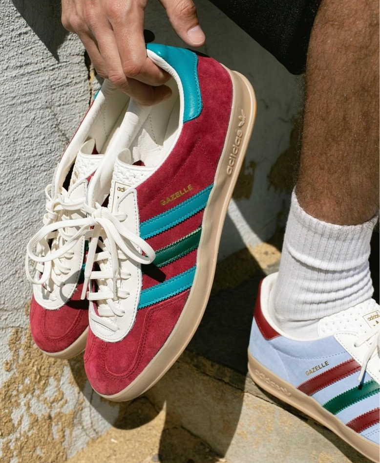 Adidas Gazelle Collegiate 'Burgundy Green' Men's Sneakers IG4996 | eBay