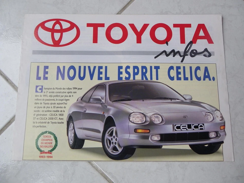 Toyota infos magazine Celica 1994 sales brochure prospekt catalogue - Photo 1/1