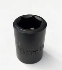 Kobalt 22458 18mm Impact Socket 1/2" Drive 6-Point USA