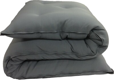 Traditional Floor Rolling Futon Mattresses, Sleepover Cotton Pads 3x27x80 Gray