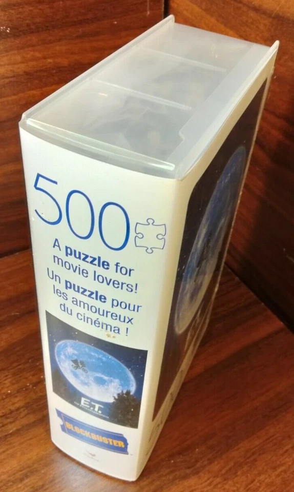 E.T. Movie 500-Piece Puzzle in Plastic Retro Blockbuster VHS Case-NEW-Free S&H - Image 3 of 4