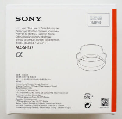 ソニー Carl Zeissレンズ用フード ALC-SH137 Sony ALC-SH137 Lens Hood for Carl Zeiss Lens ‎‎SEL35F14Z From