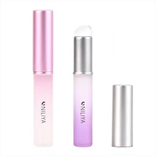2PCS Silicone Lip Brushes Lip Applicator Makeup Brush for Concealer and Nail ...